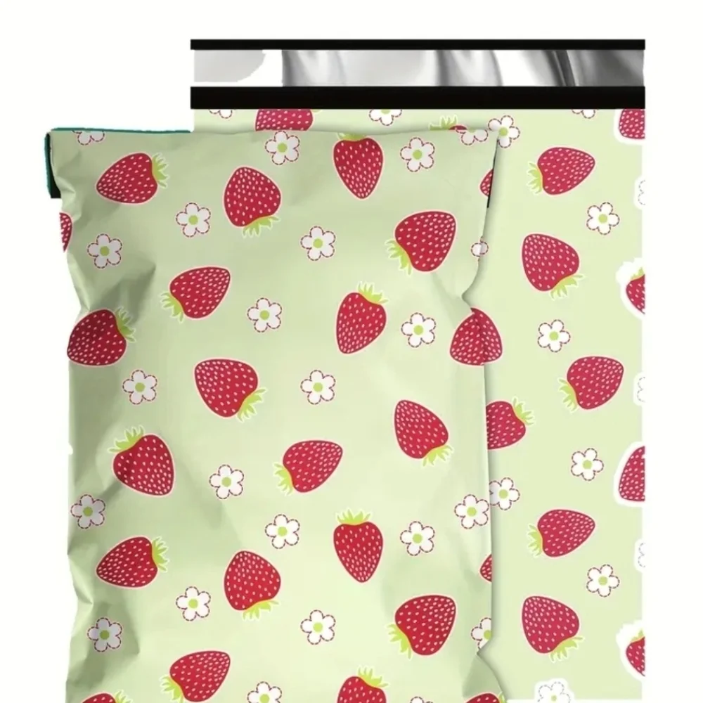 New Strawberry Poly Mailers 6x9 Inches Set Of 15